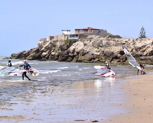 Plage de Moulay Bouzerktoun à Essaouira au Maroc