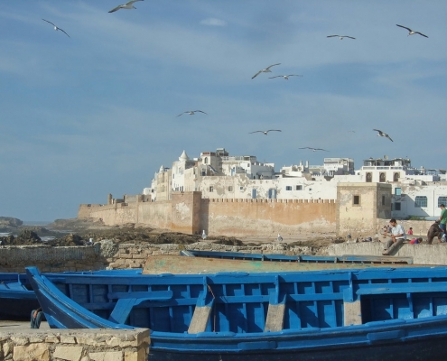 Remparts d'Essaouira au Maroc